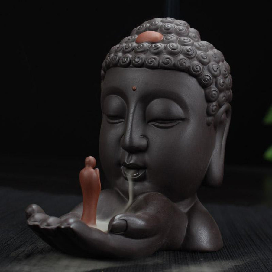 Encensoir Bouddha + 10 cones d'encens offert