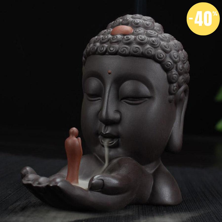 Encensoir Bouddha + 10 cones d'encens offert