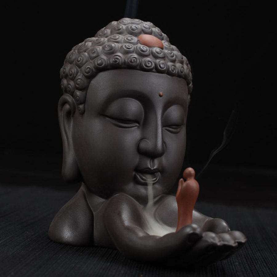 Encensoir Bouddha + 10 cones d'encens offert