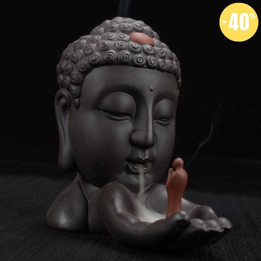 Encensoir Bouddha + 10 cones d'encens offert
