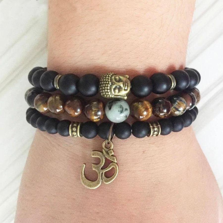 Ensemble de 3 bracelets «Confiance, Protection et Anti-Stress»