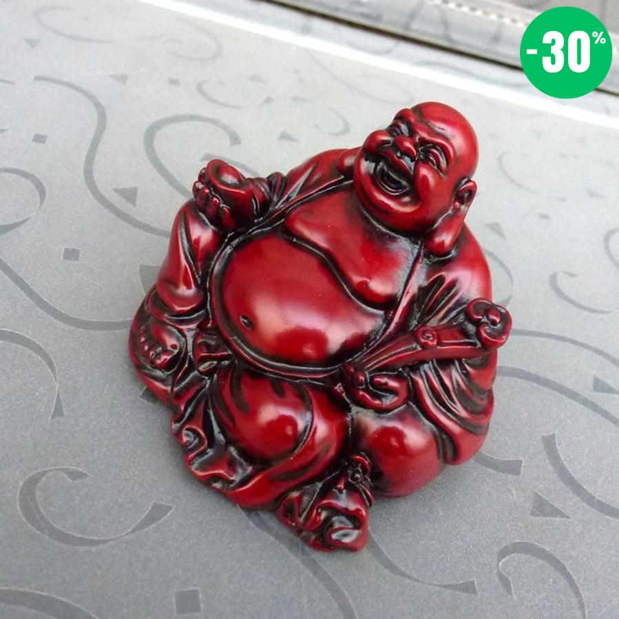 Figurine du Bouddha rieur en résine