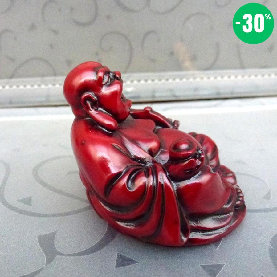 Figurine du Bouddha rieur en résine