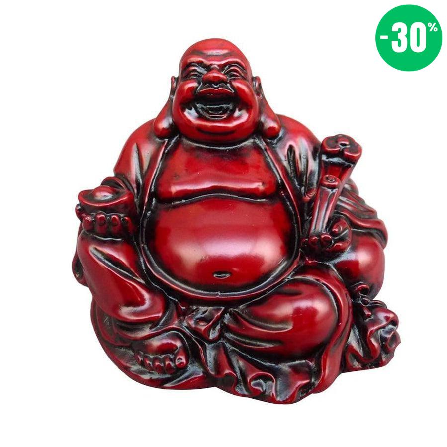Figurine du Bouddha rieur en résine
