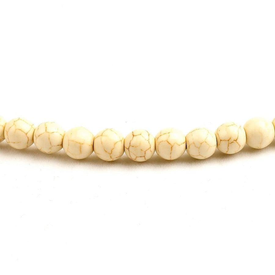 Mala 108 perles en Howlite blanche