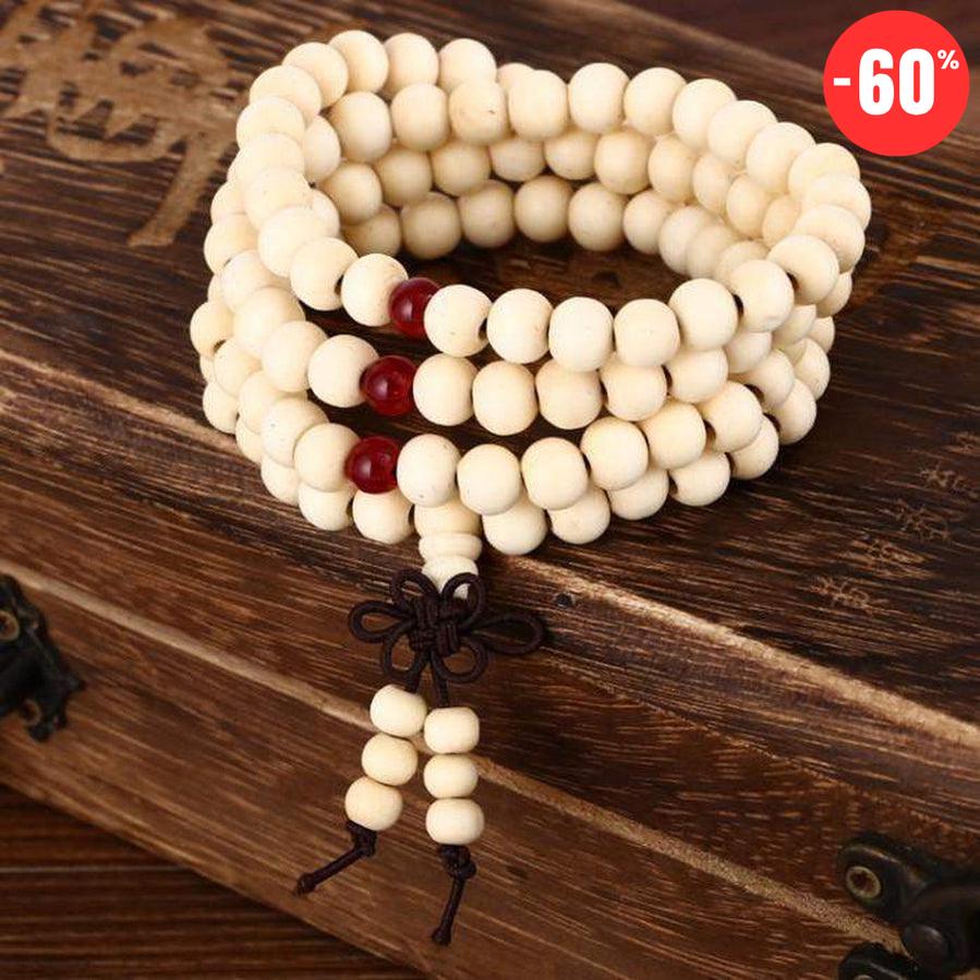Mala de prière et méditation en bois de Santal