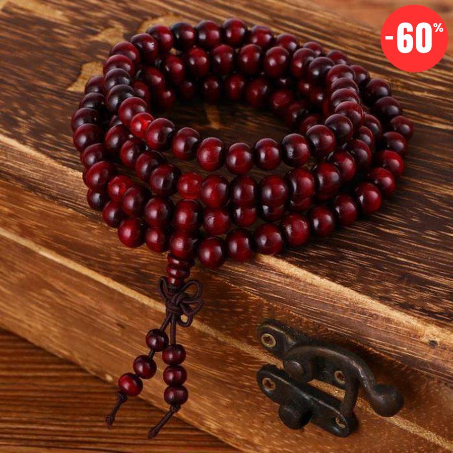 Mala de prière et méditation en bois de Santal