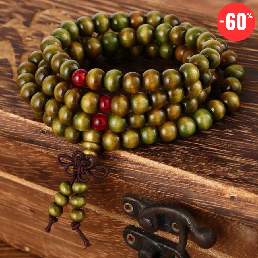 Mala de prière et méditation en bois de Santal