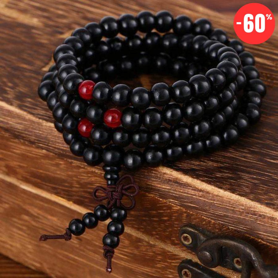 Mala de prière et méditation en bois de Santal