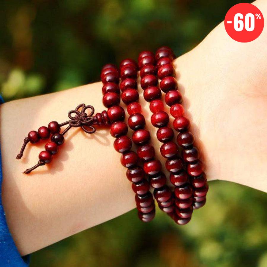 Mala de prière et méditation en bois de Santal