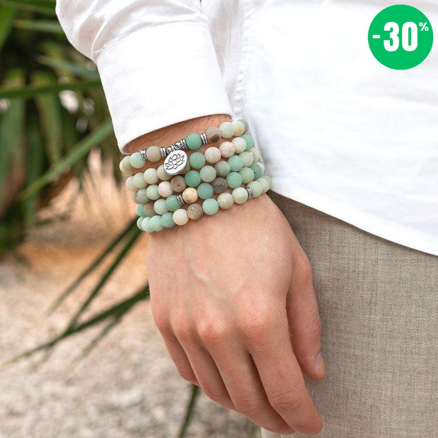 Mala en pierres d'amazonite