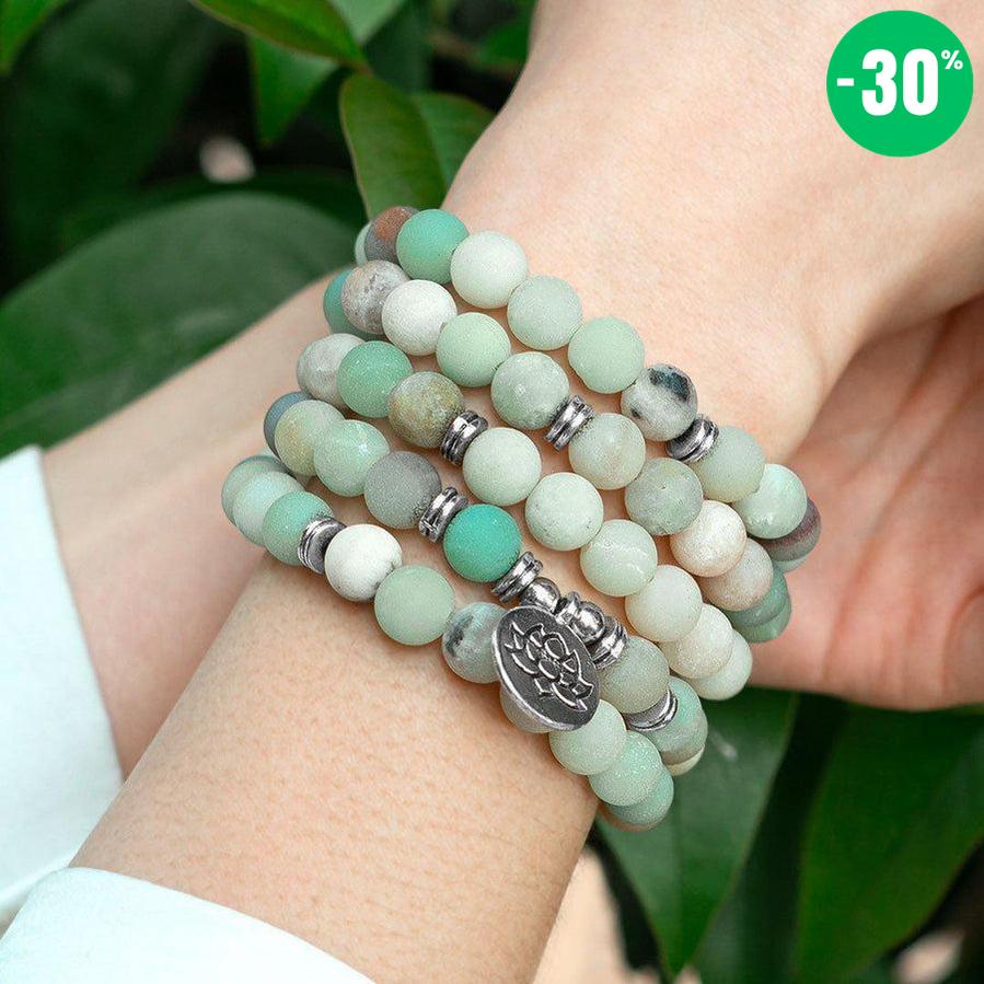 Mala en pierres d'amazonite