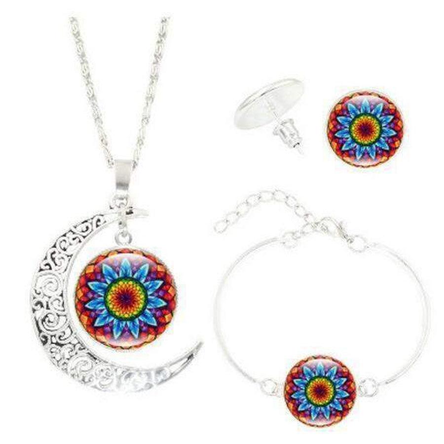 Parure « fleur de vie »