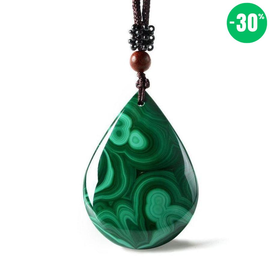 Pendentif «anti-douleur» en Malachite