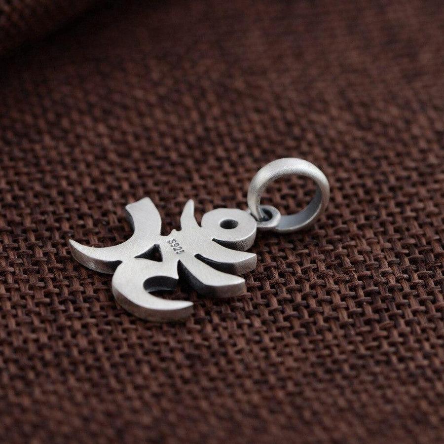 Pendentif « Aum » en argent Sterling 925