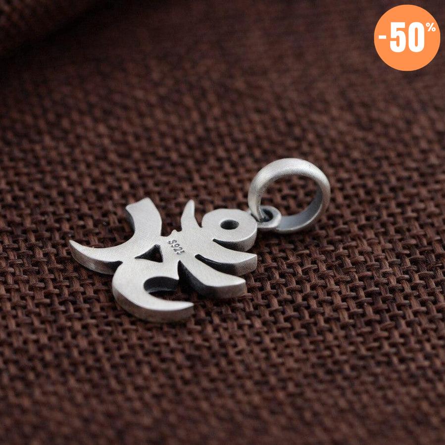 Pendentif « Aum » en argent Sterling 925