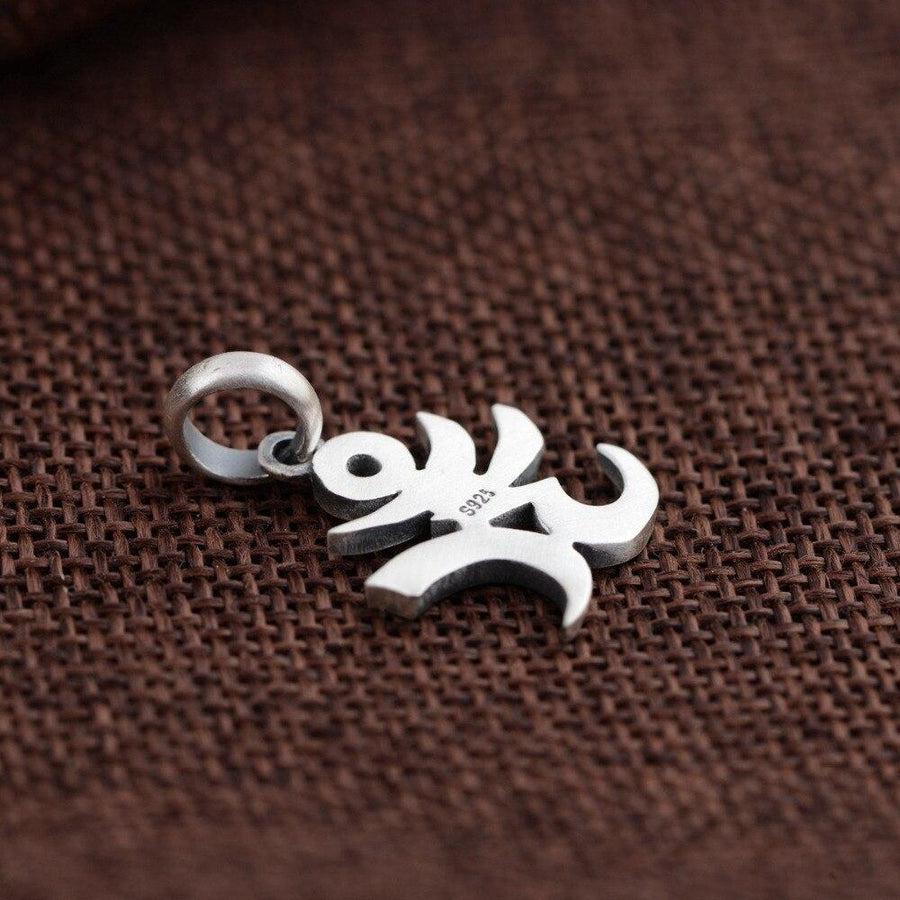 Pendentif « Aum » en argent Sterling 925