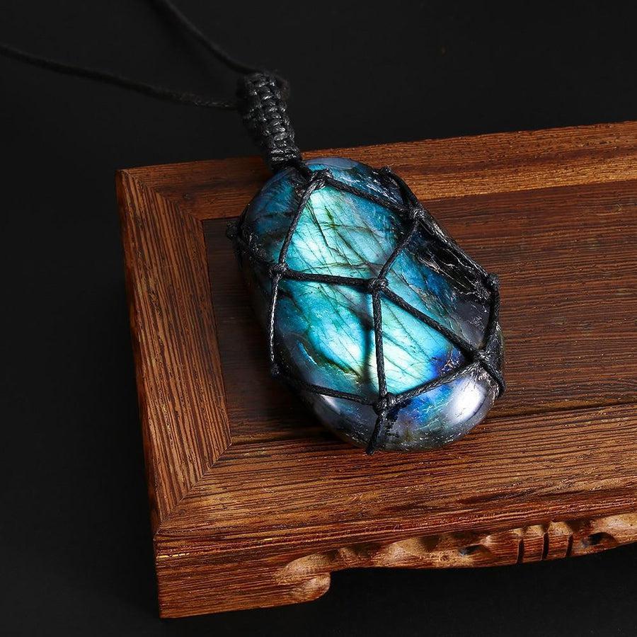 Pendentif de protection en labradorite