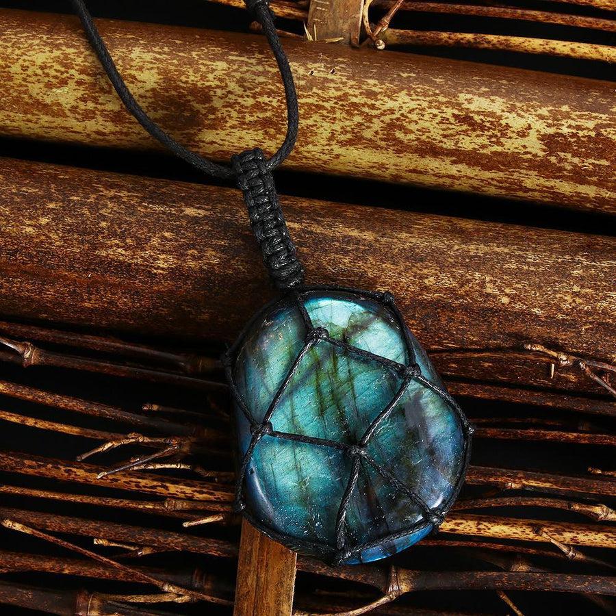 Pendentif de protection en labradorite