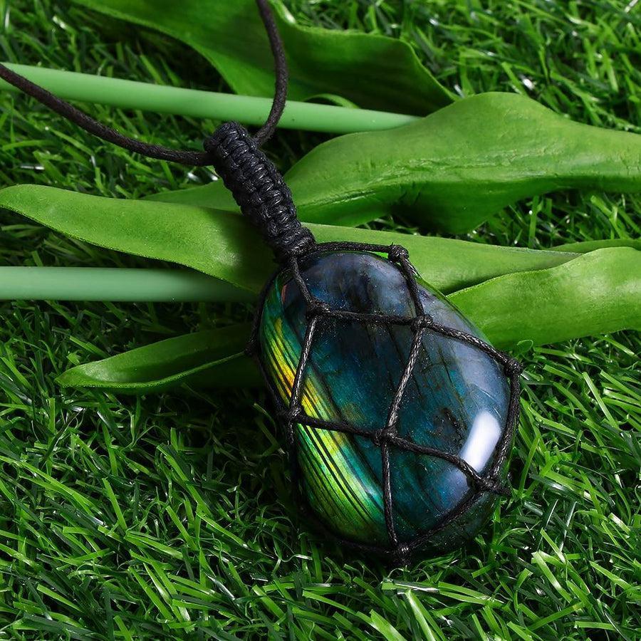 Pendentif de protection en labradorite