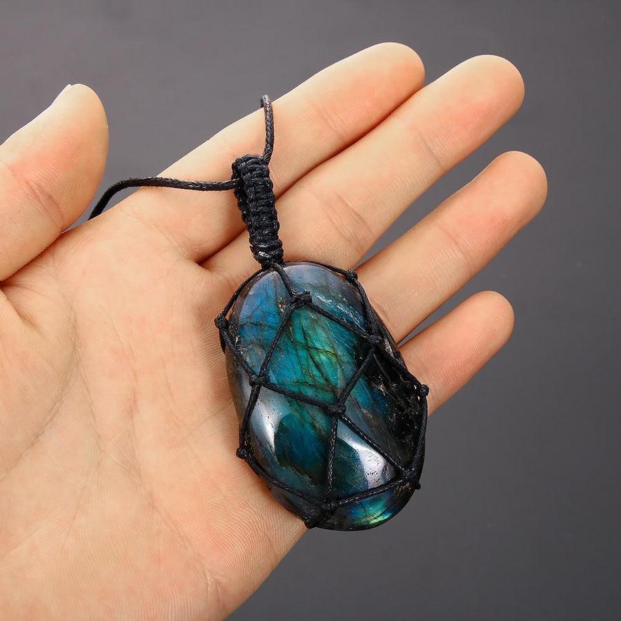 Pendentif de protection en labradorite