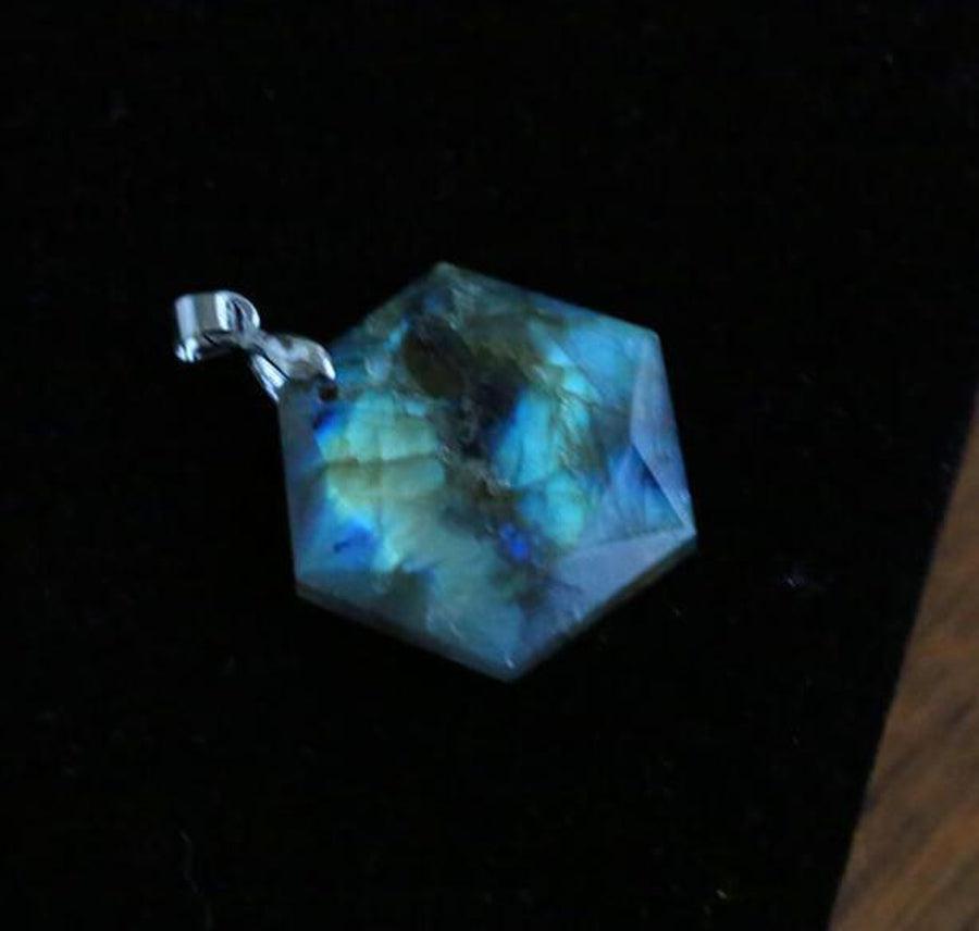 Pendentif en labradorite