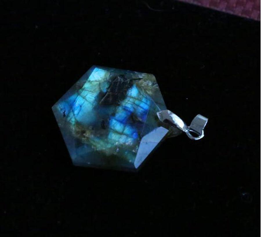 Pendentif en labradorite