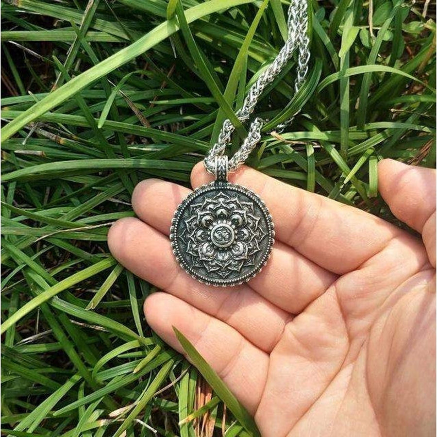 Pendentif fleur sacré tibetain