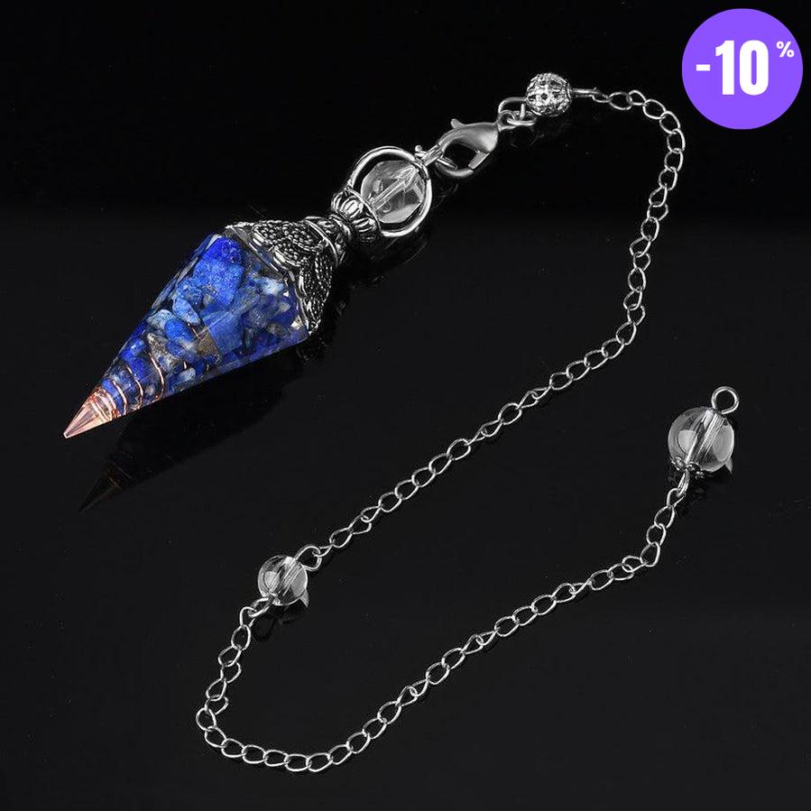 Pendule en lapis lazuli de forme conique