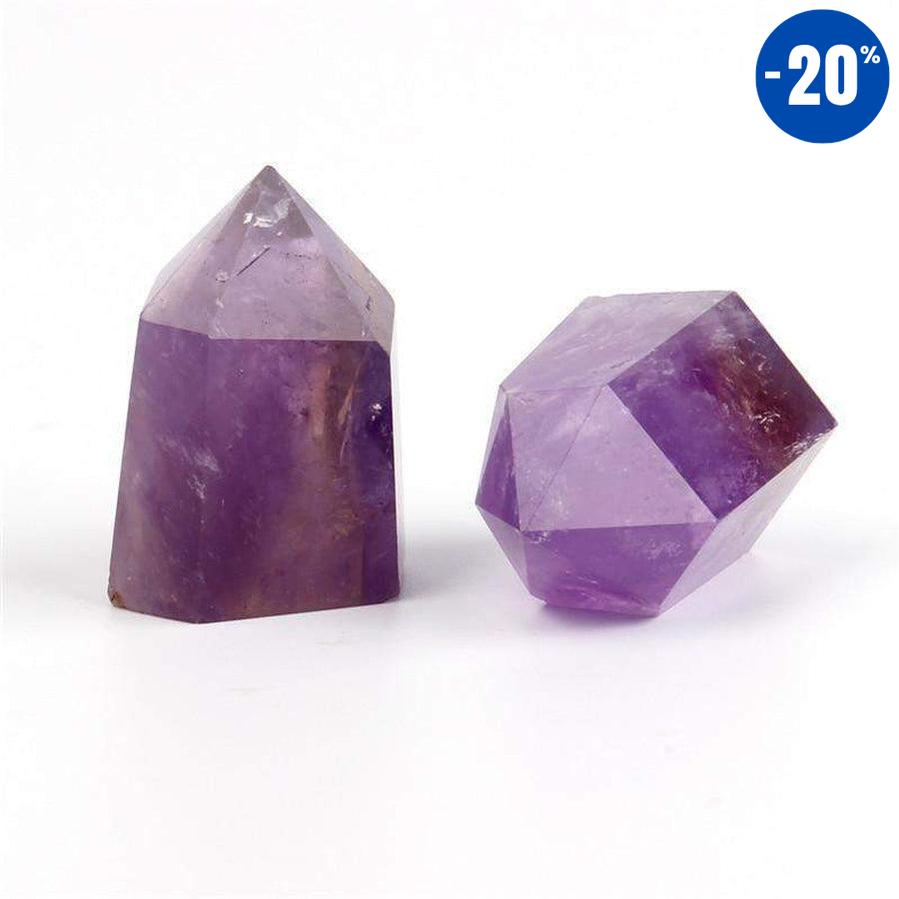 Pointe d'améthyste brut (30-35mm)