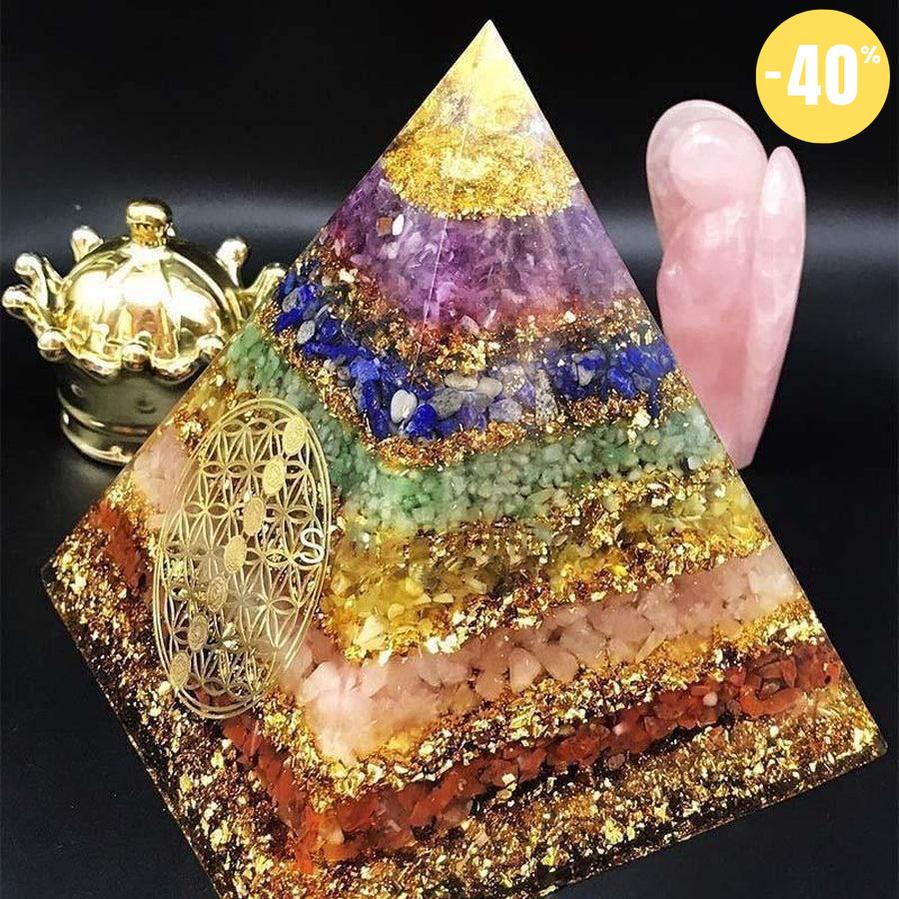 Pyramide d’Orgonite des 7 chakras