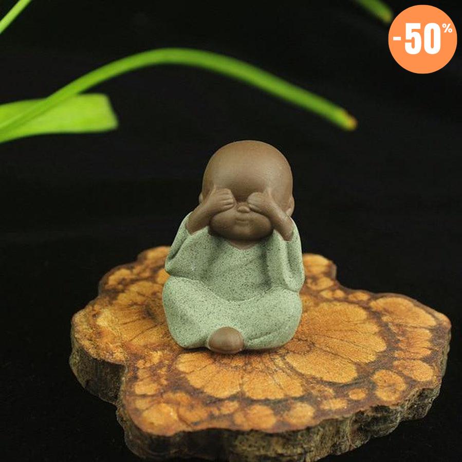 Statuette de petits moines bouddhistes « Tathagata »