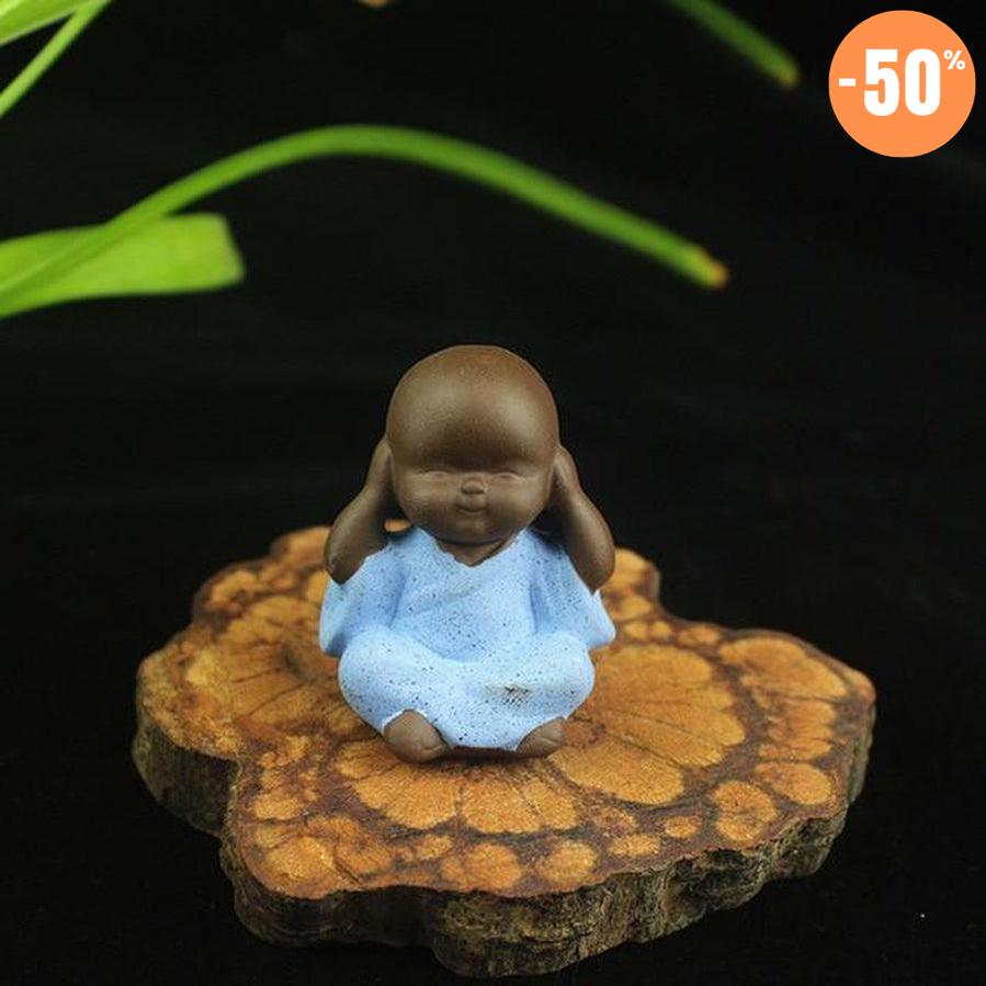 Statuette de petits moines bouddhistes « Tathagata »