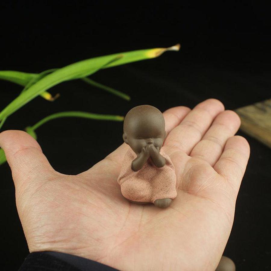 Statuette de petits moines bouddhistes « Tathagata »
