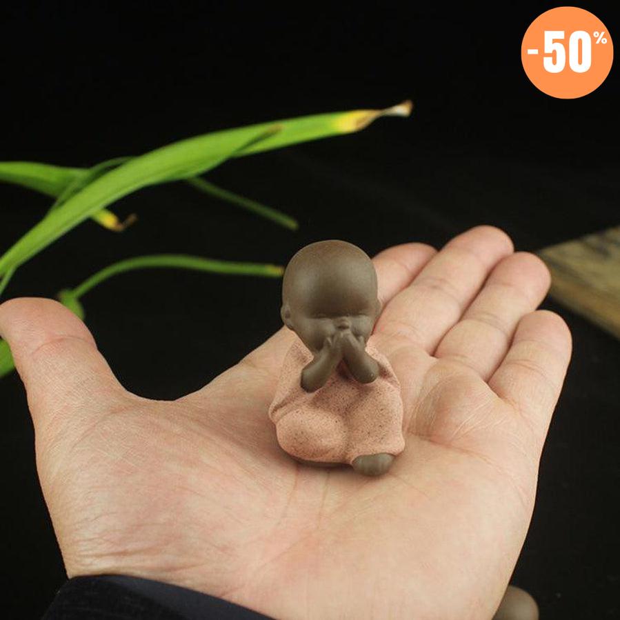 Statuette de petits moines bouddhistes « Tathagata »