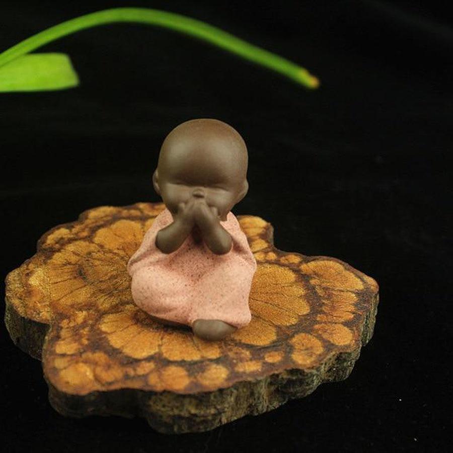 Statuette de petits moines bouddhistes « Tathagata »
