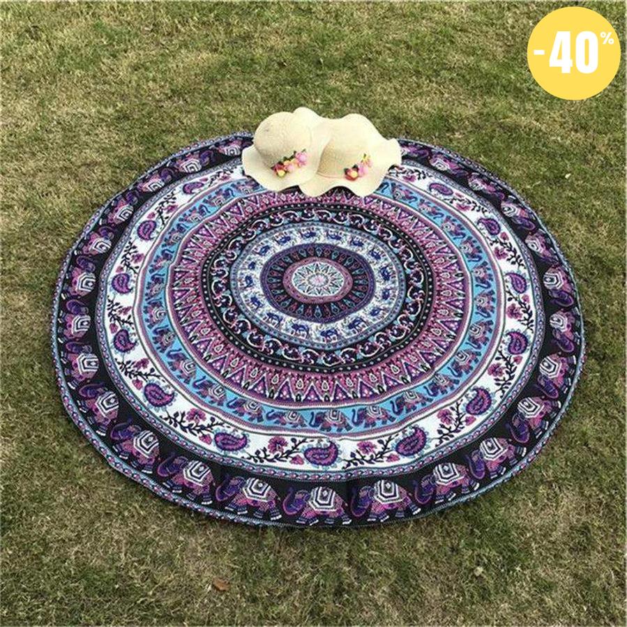 Tapis de méditation mandala