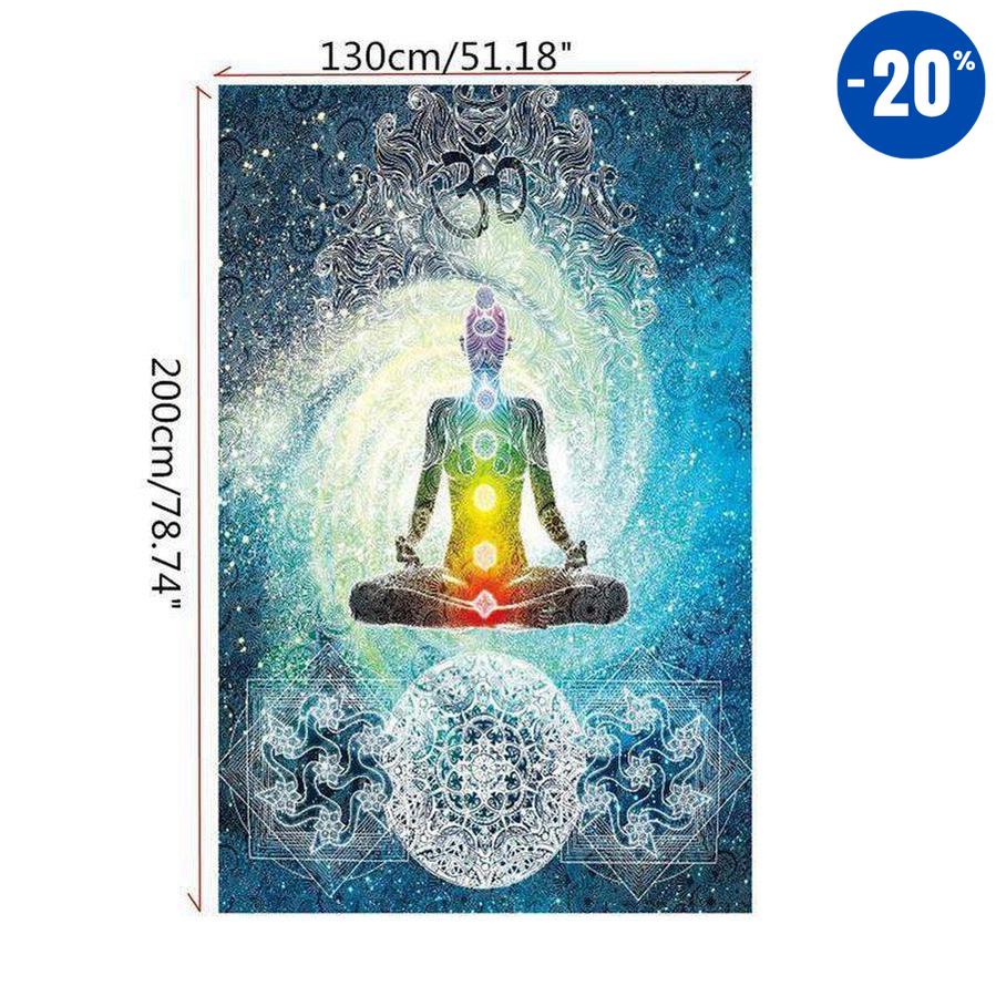 Toile de méditation des 7 Chakras