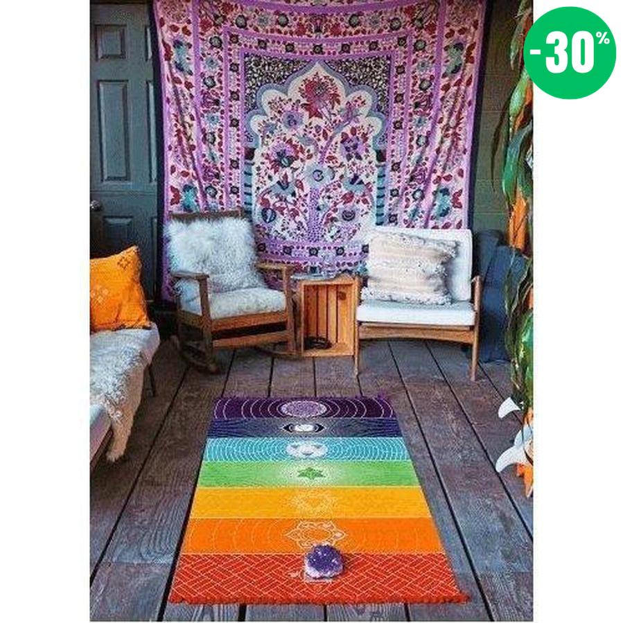 Toile des 7 Chakras en coton