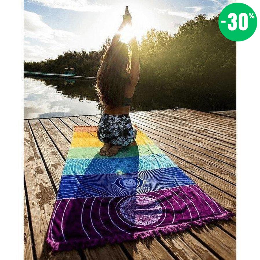 Toile des 7 Chakras en coton