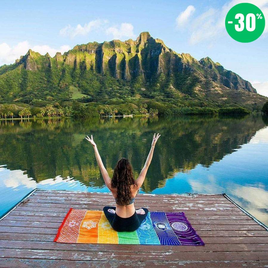 Toile des 7 Chakras en coton