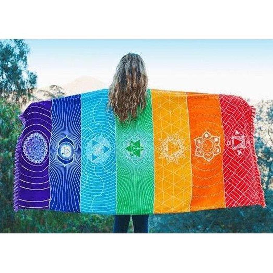 Toile des 7 Chakras en coton